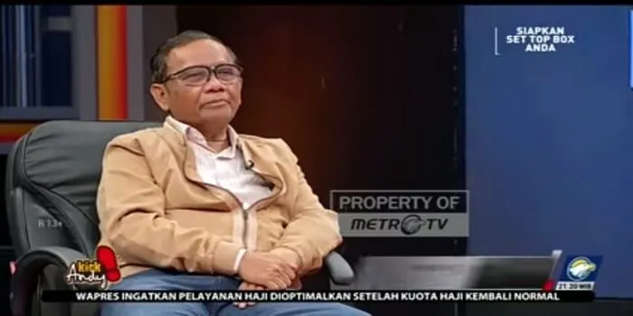 Mahfud MD dalam acara Kick Andy Metro TV