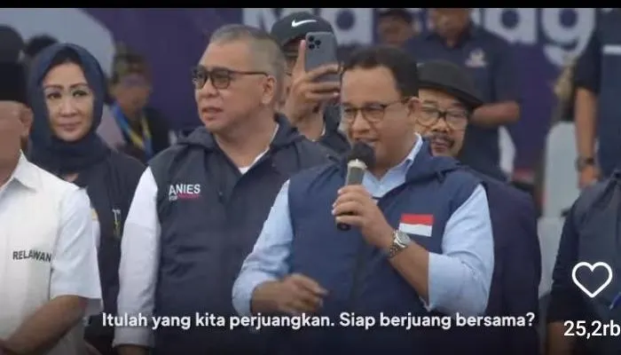 Anies Baswedan Hubungkan Cuaca Dengan Misinya Semangat Menyejukan Indonesia.(Tangkap Layar Instagram @aniesbaswedan)