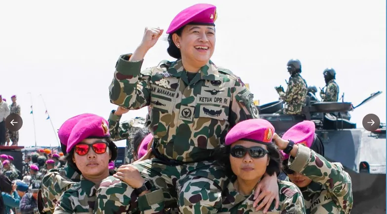 Puan Maharani menjadi Warga Kehormatan TNI AL (Twitter @puanmaharani_ri)
