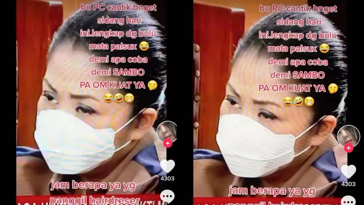 Ramai Soroti Muka Putri Candrawathi dengan Makeup dan Bulu Mata, Netizen: yang Lagi Trauma Dandan Terus