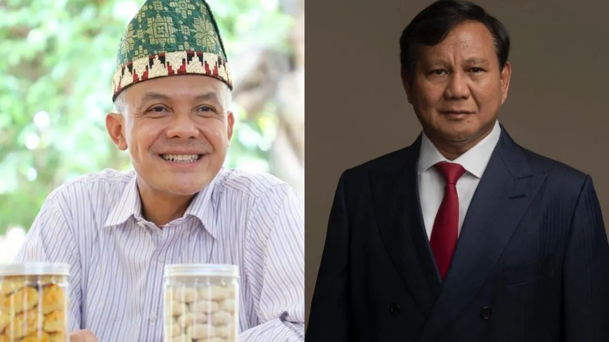 Kolase Ganjar Pranowo dan Prabowo Subianto