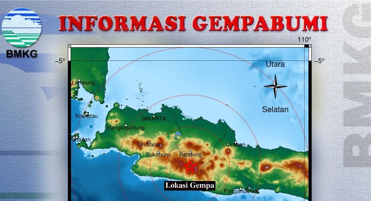 BREAKING NEWS! Gempa Guncang Bandung Jawa Barat, BMKG: Ada 4 Aktivitas Gempa Bumi Susulan