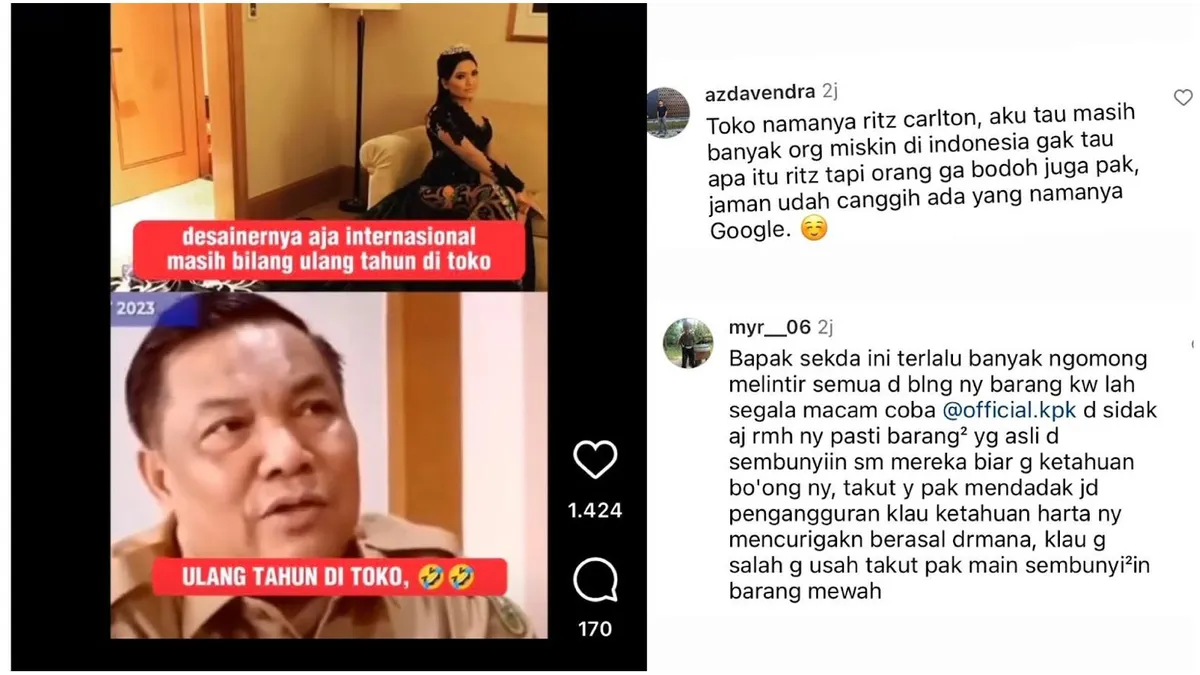 Sekda Riau Sebut Ultah Mewah Anak di Toko