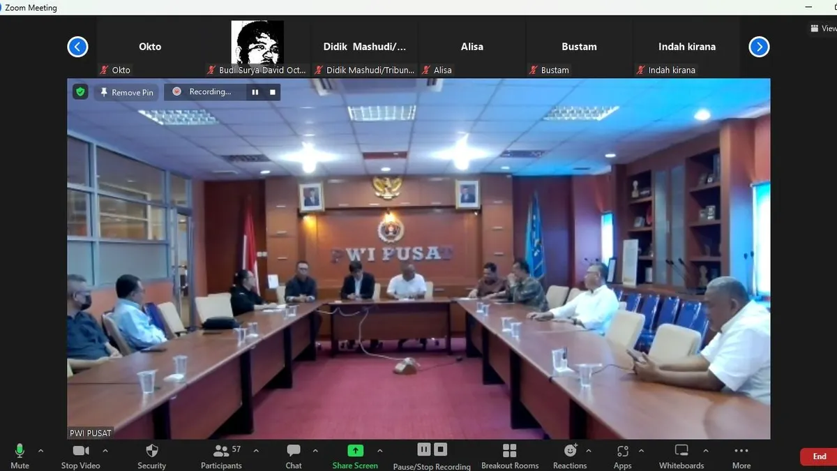 Webinar Mappilu-PWI dan KPU
