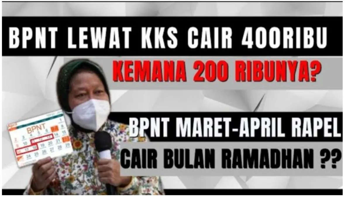 BPNT Lewat KKS Cair Hanya Rp400 Ribu