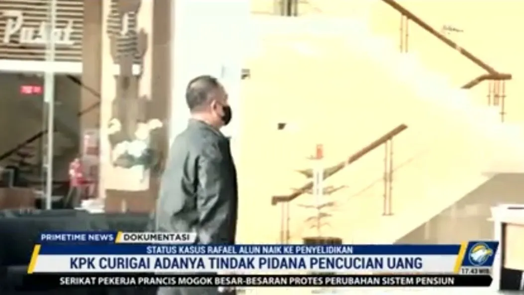 Rafael Alun saat diperiksa KPK