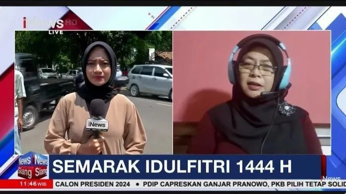 Reporter Dipertemukan dengan Ibunya Lewat Sambungan Telepon saat Bertugas di Momen Lebaran