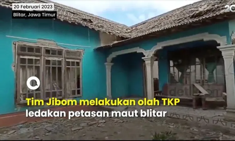 Kasus ledakan di Dusun Tegalrejo, Desa Karangbendo, Kecamatan Ponggok, Blitar, Jawa Timur mulai diidentifikasi.