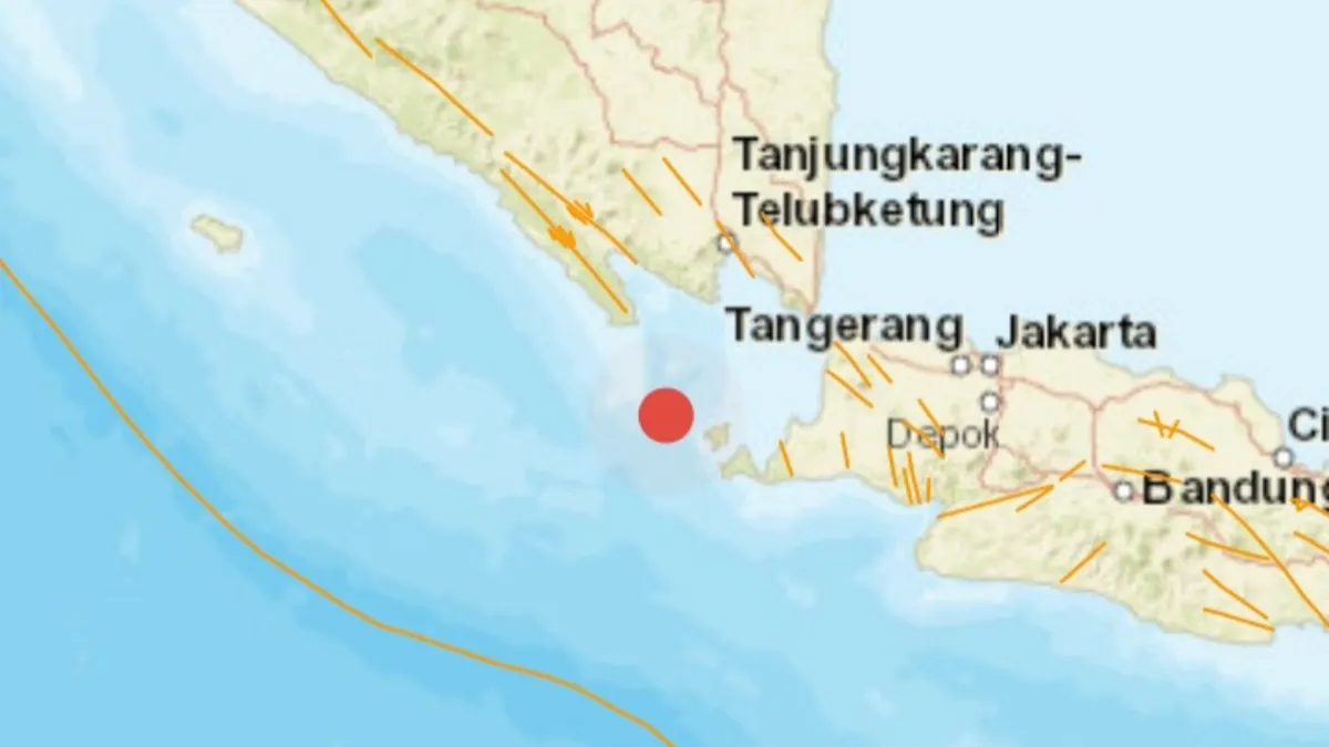 Gempa Bumi M 5,4 Sumur Banten Hari Ini
