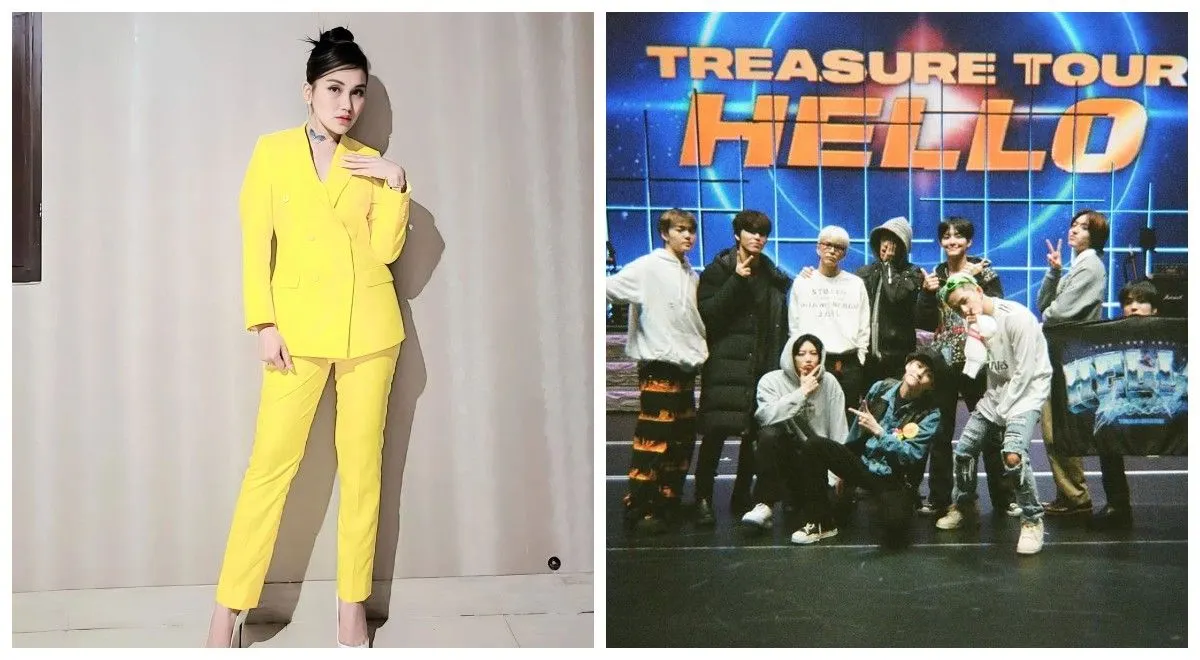Ayu Ting Ting Ngonten Bareng Boyband Treasure!