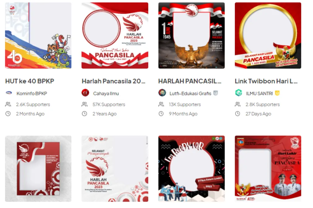 Update IG Story Pakai 10 Link Twibbon Hari Lahir Pancasila Ini