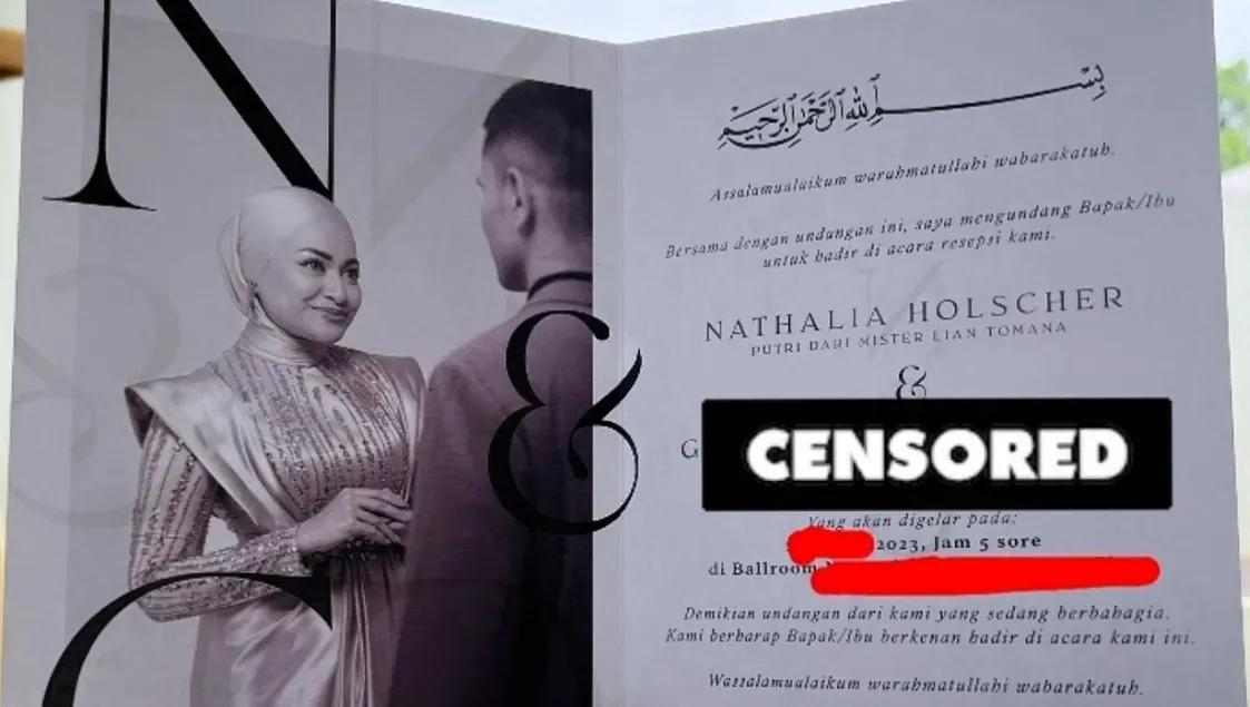 Undangan pernikahan mantan istri Sule, Nathalie Holscher