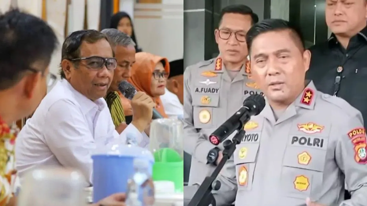 Mahfud MD dan Kapolda Metro Jaya Karyoto