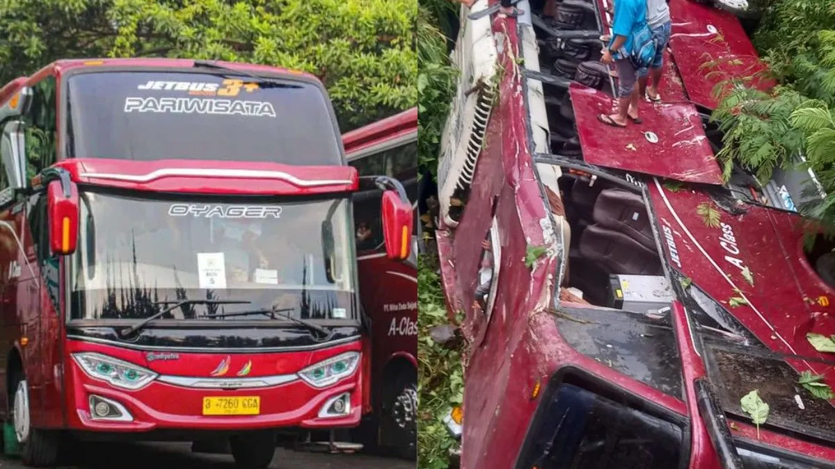 Fakta - fakta kecelakaan Bus Pariwisata di Wisata Guci yang Viral