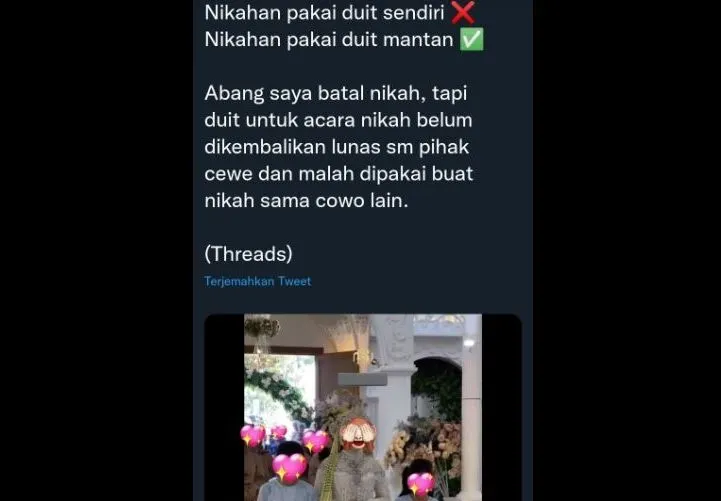 Viral Pria Gagal Nikah Gegara Ditinggal Selingkuh, Uang Kawinan Dipakai Mantan Nikah dengan Pria Lain