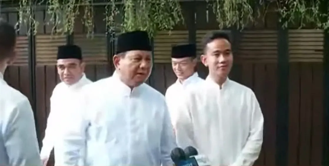 Prabowo di Rumah Presiden Joko Widodo