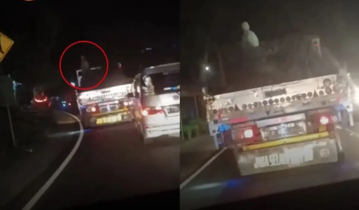 Viral video penampakan di truk