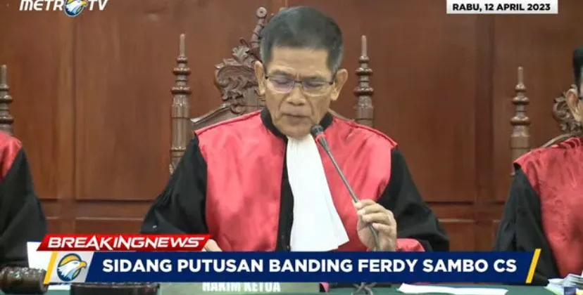 Hakim ketua Singgih Budi Prakoso, Detik-detik Sidang Putusan Banding Ferdy Sambo Cs 