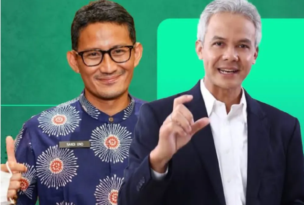 Sandiaga Uno dan Ganjar Pranowo