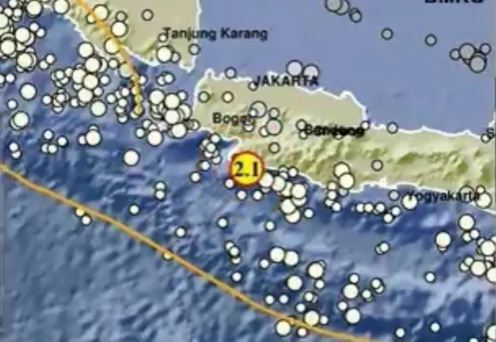 Gempa Bumi 2,1 Magnitudo di Sukabumi