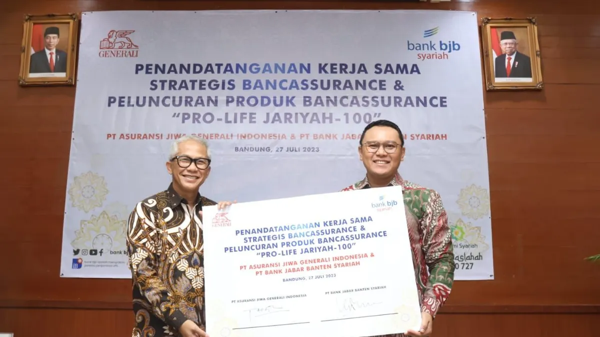 bjb syariah Luncurkan Pro Life Jariyah 100 untuk Pacu Pasar Asuransi Syariah Bareng Generali Indonesia