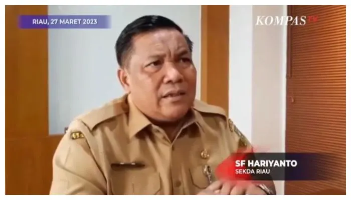 Sekda Riau SF Hariyanto