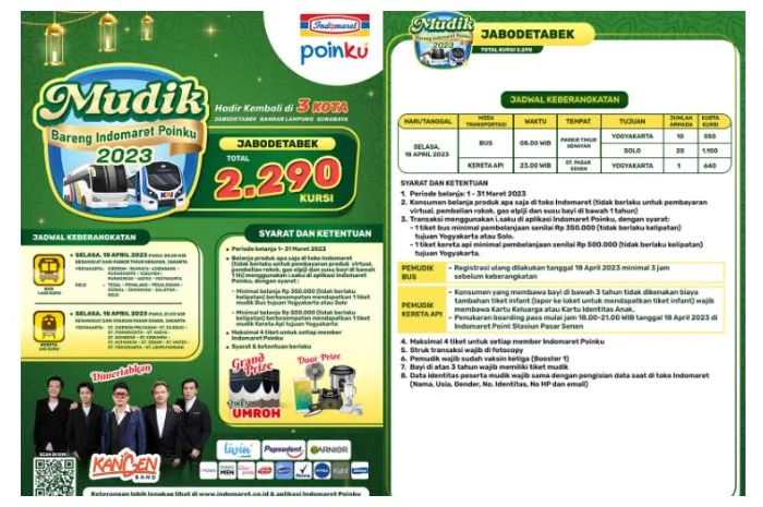 Poster Mudik bersama Indomaret