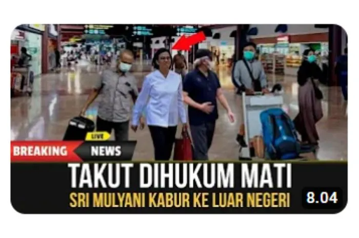 Sri Mulyani Disebut Kabur ke Luar Negeri