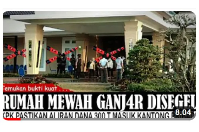 Beredar Video Rumah ganjar Pranowo Disegel
