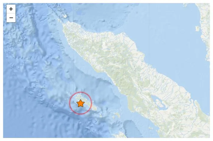 Gempa Bumi 3.8 M Guncang Kota Sinabang Aceh