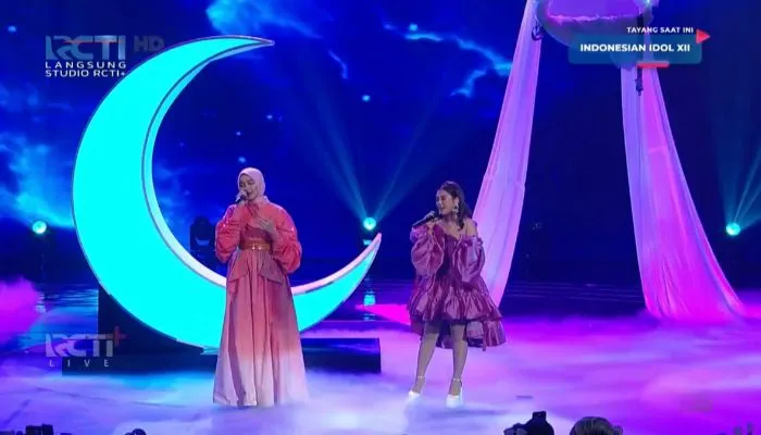 Duet Salma dan Ziva di Grand Final Indonesian Idol 2023.