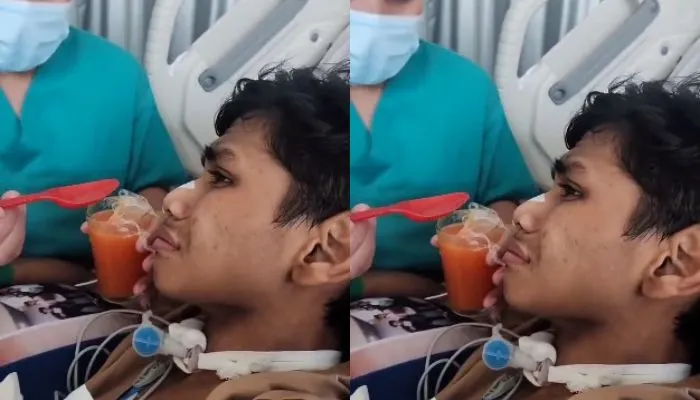 David Ozora sudah bisa makan