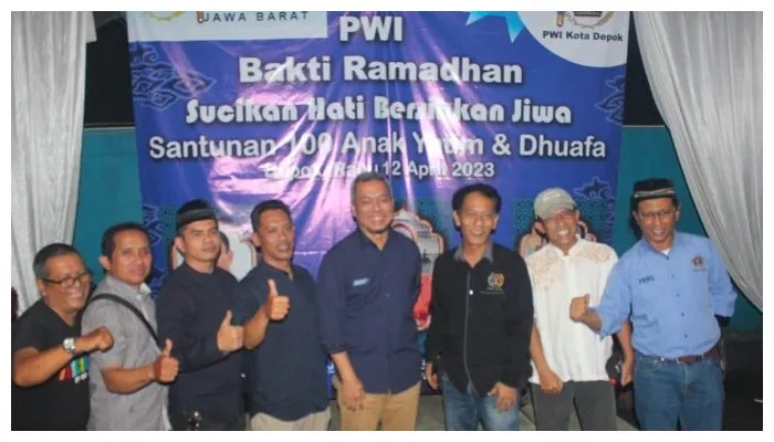 PWI Jabar dan Depok Bakti Ramadhan bersama anak yatim piatu