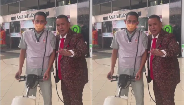 Dompet Hotman Paris Jatuh, Sosok Petugas Kebersihan Ini Menemukanya