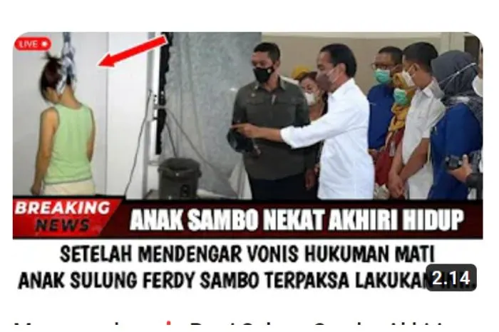 CEK FAKTA: Putri Sulung Ferdy Sambo Akhiri Hidup Setelah Mendengar Vonis Hukuman Mati, Benarkah?