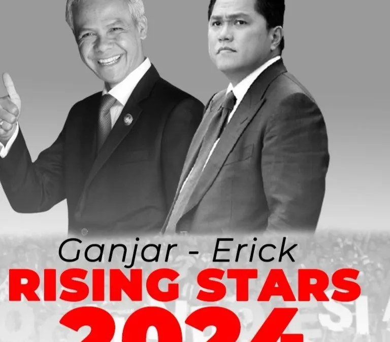 Potret Ganjar Pranowo- Erick Thohir 
