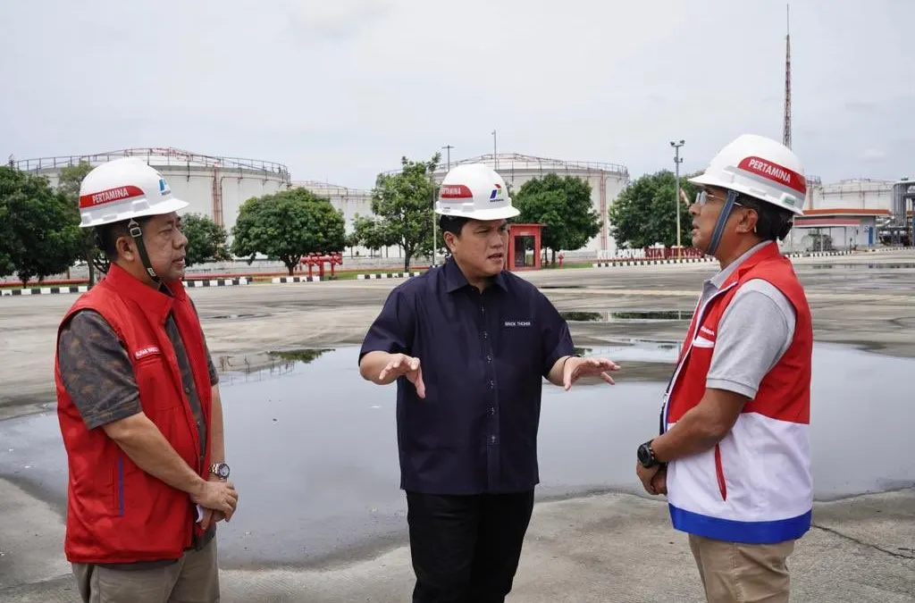 Erick Thohir Kunjungi Depo Pertamina