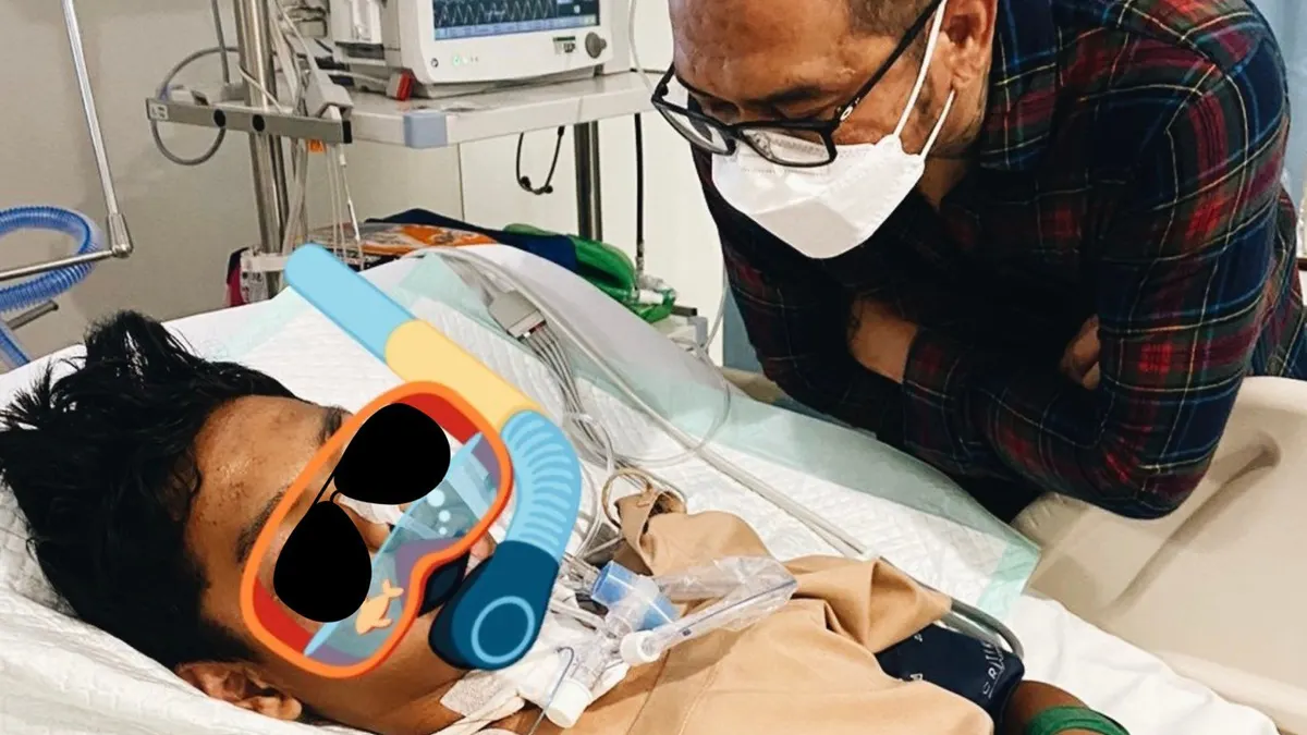 David Ozora yang diampingi sang ayah
