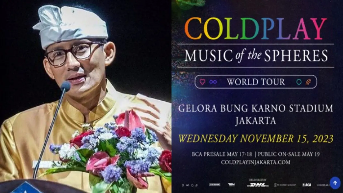 Sandiaga Uno dukung penuh konser coldplay