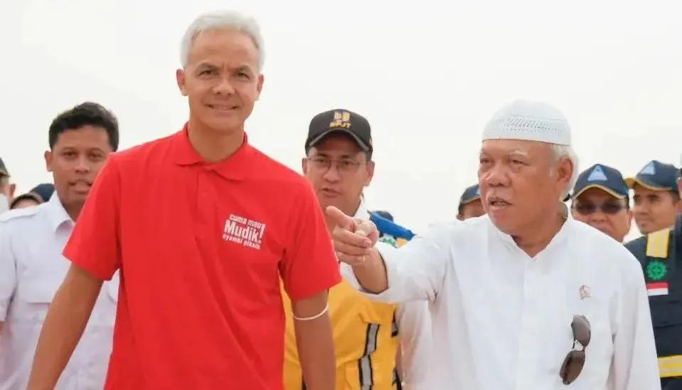 Ganjar Pranowo dan Menteri PUPR Basuki Hadimuljono