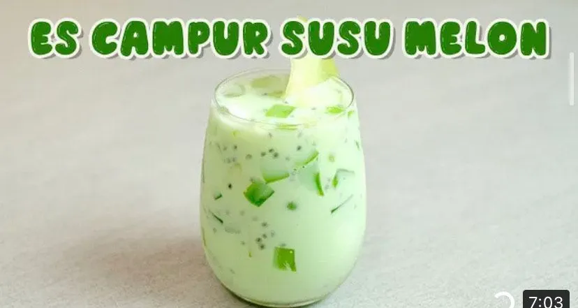 Resep Es Campur Susu Melon, Cocok Untuk Buka Puasa dengan yang Segar-segar