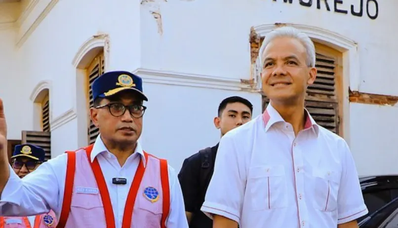 Ganjar Pranowo dan Menteri Perhubungan Budi Karya Sumadi