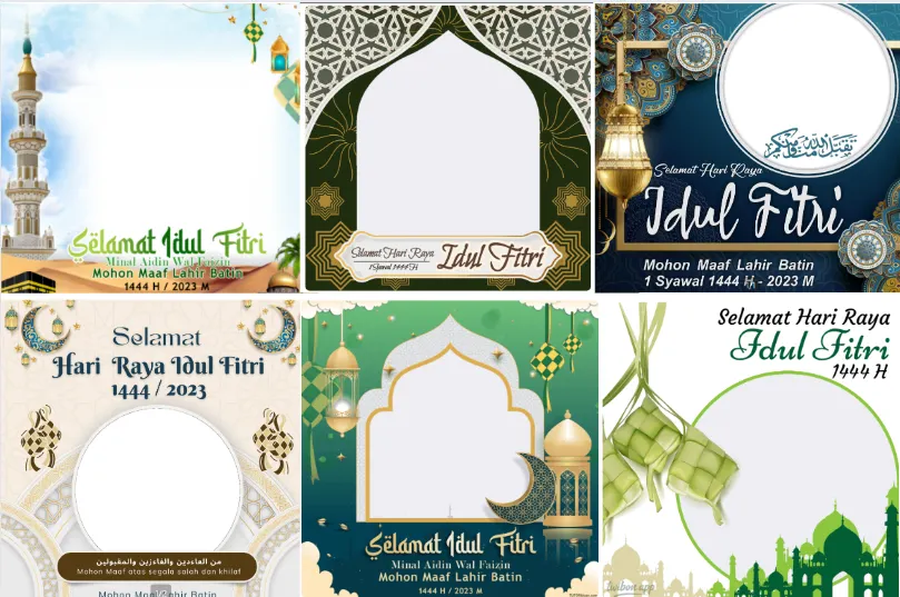 Ilustrasi Twibon Lebaran 