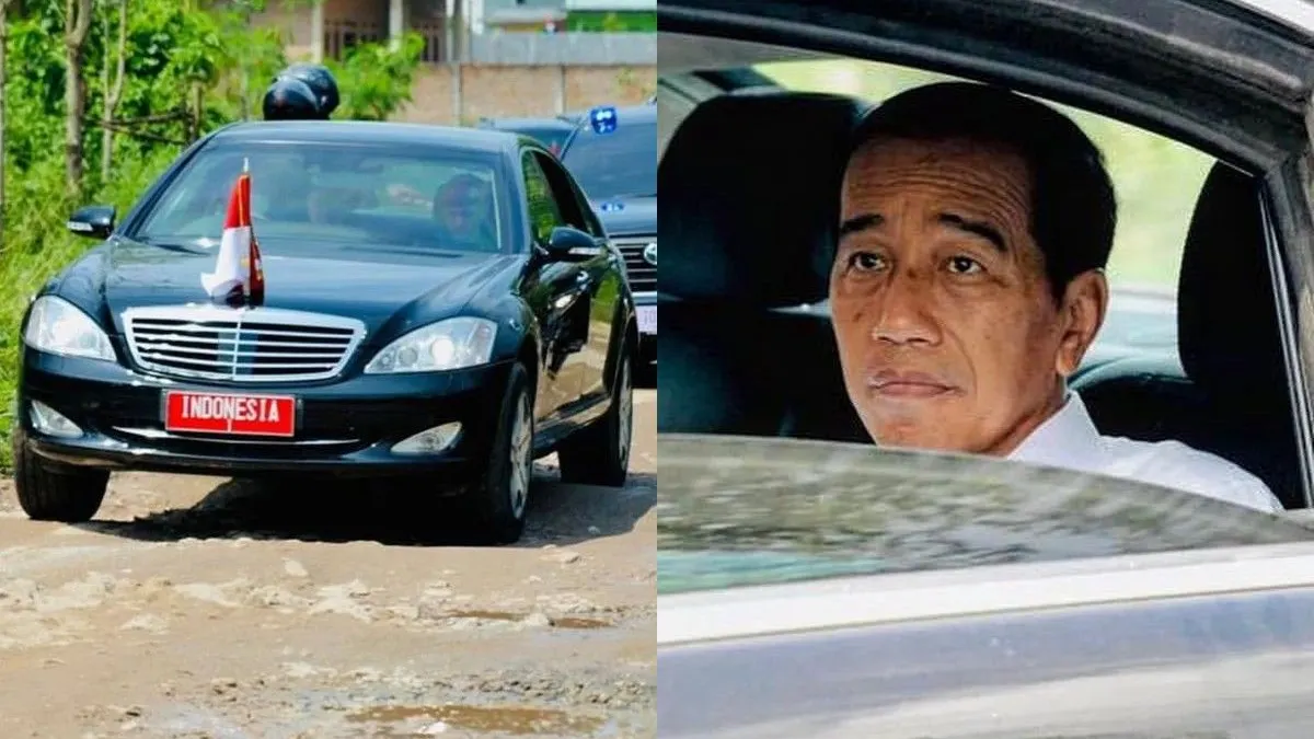 RI 1, Presiden Jokowi Sidak jalanan rusak di Lampung 