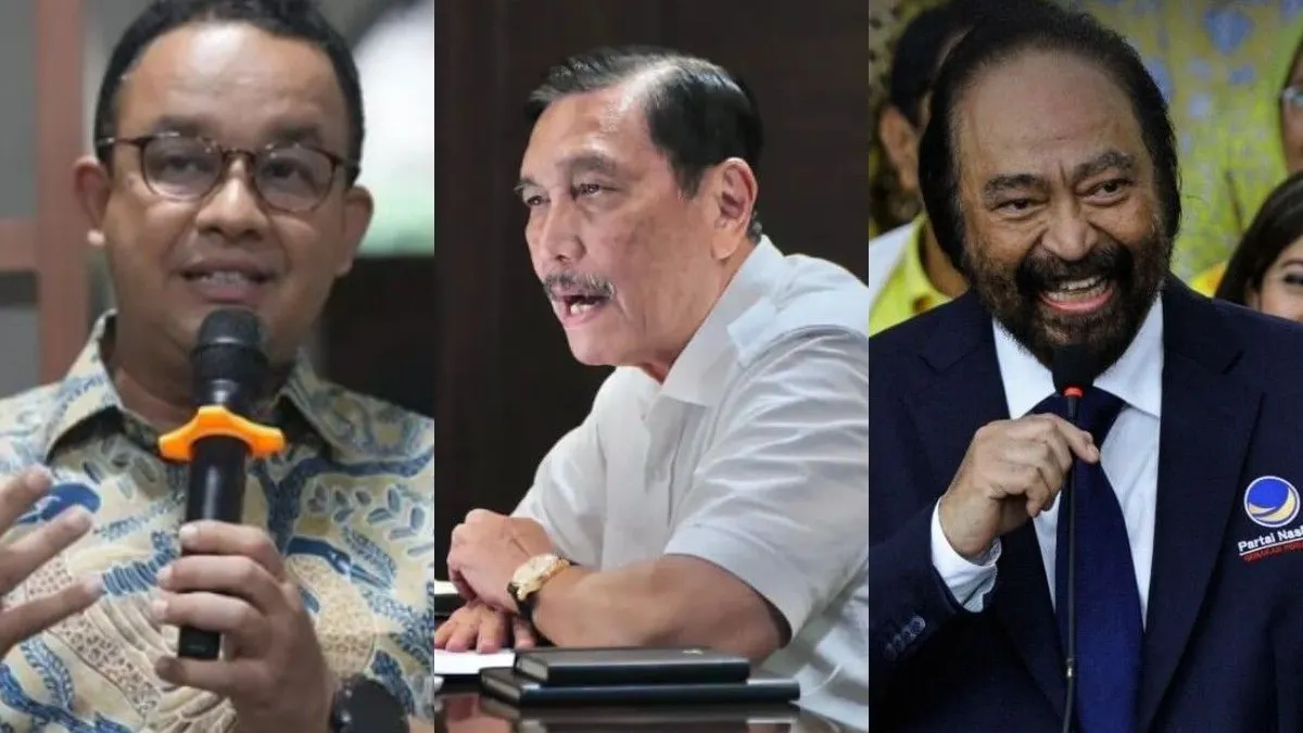 Anies  Baswedan, Luhut Binsar Pandjaitan, Surya Paloh