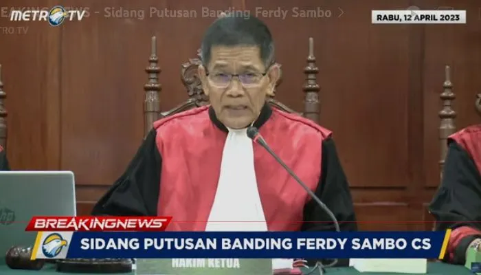 Hakim Ketua Singgih Budi Tetap Jatuhi Hukuman Mati pada Ferdy Sambo