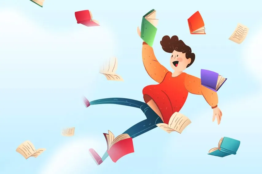 Ilustrasi ucapan Hari Buku Nasional 17 Mei 2023.