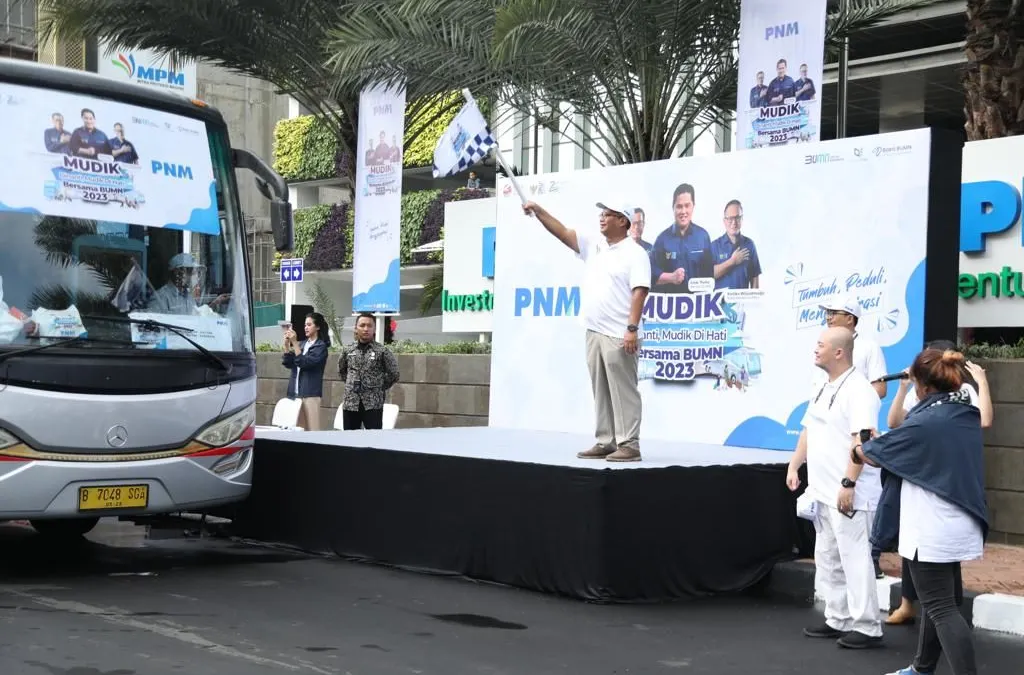 PT Permodalan Nasional Madani (PNM) bersama dengan Kementerian BUMN dan rekan-rekan BUMN lainnya bersama menggelar Mudik Bersama BUMN 2023&nbsp;
