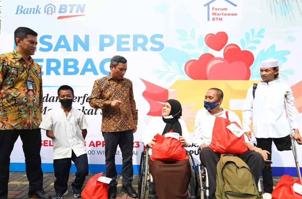 PT Bank Tabungan Negara (Persero) Tbk (BTN) bersama Forum Wartawan Bank BTN menggelar acara BTN dan Insan Pers Berbagi.