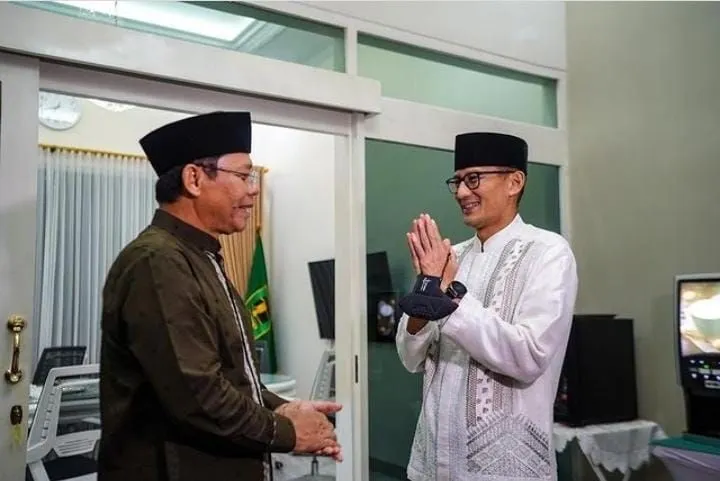 Sandiaga Uno dan Ketum PPP, Mardiono